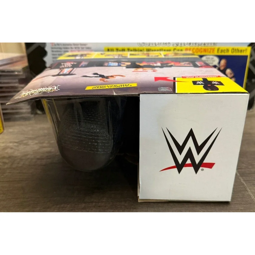 WWE Knuckle Crunchers Final Boss Microphone Playset The Rock Figure Mattel JFX07